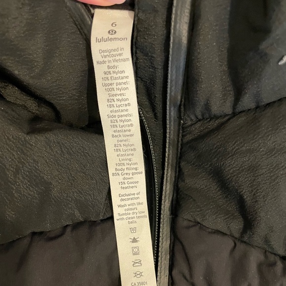 Lululemon down for it all half zip size 6 - Picture 3 of 3